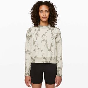 Lululemon Ready to Roll Crew in Shibori Dove Grey Cement Grey